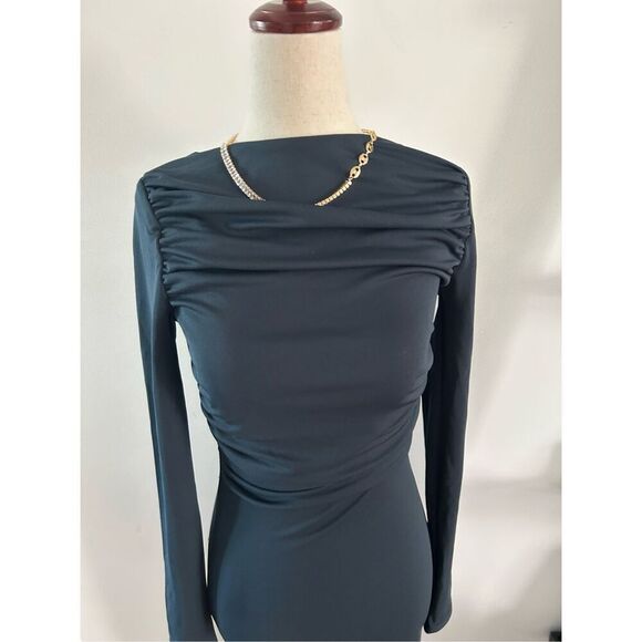 Zara long sleeve backless maxi dress size small up to ankles - Picture 1 of 6